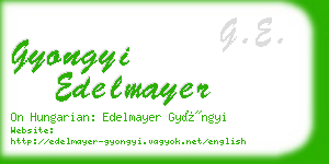 gyongyi edelmayer business card